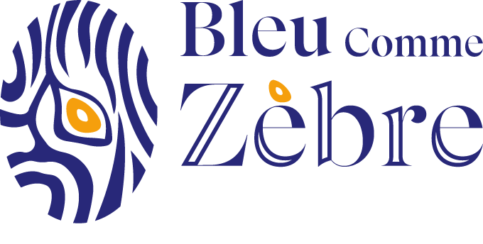 Logo Bleu Comme Zèbre